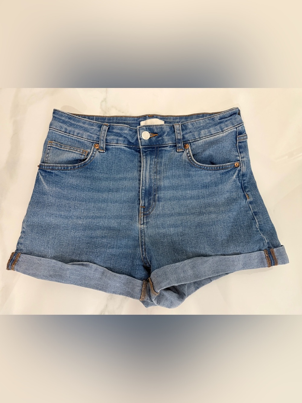 H&M High Waisted Jean Shorts